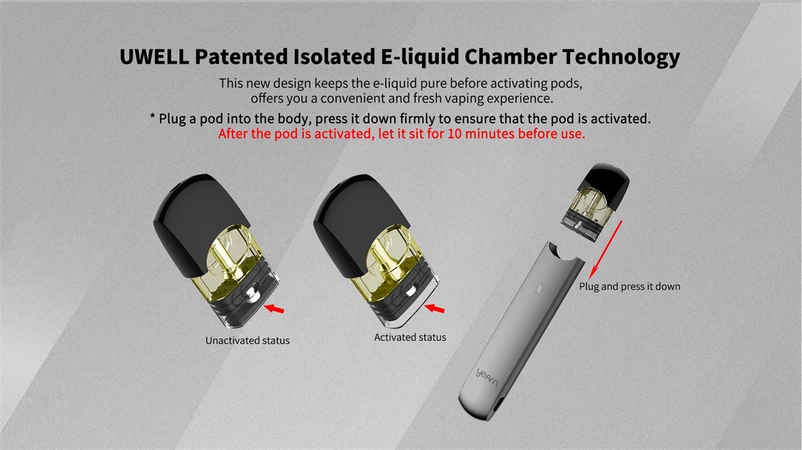 Uwell Yearn Isolated E-liquid Chamber Technology
