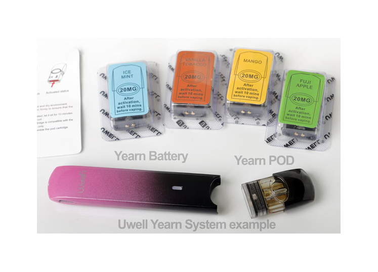 Uwell Yearn Pod System Kit Components